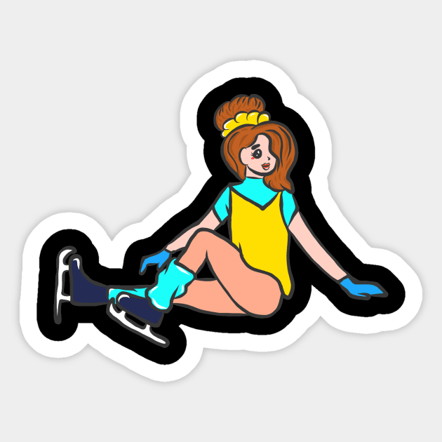 Figure skating ice skating ice skating ice sport Sticker by KK-Royal